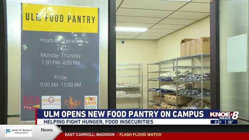 The pantry is located in the school's activity center. (Source: KNOE)