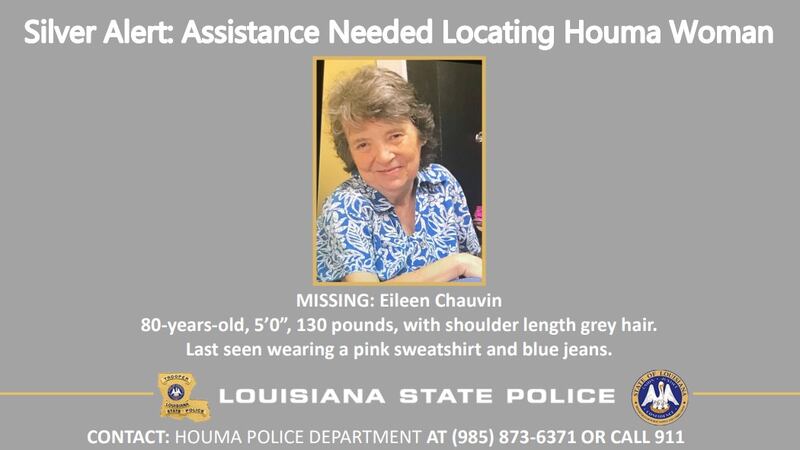 Authorities announced 80-year-old Eileen Chauvin was located on Thursday, Nov. 17.