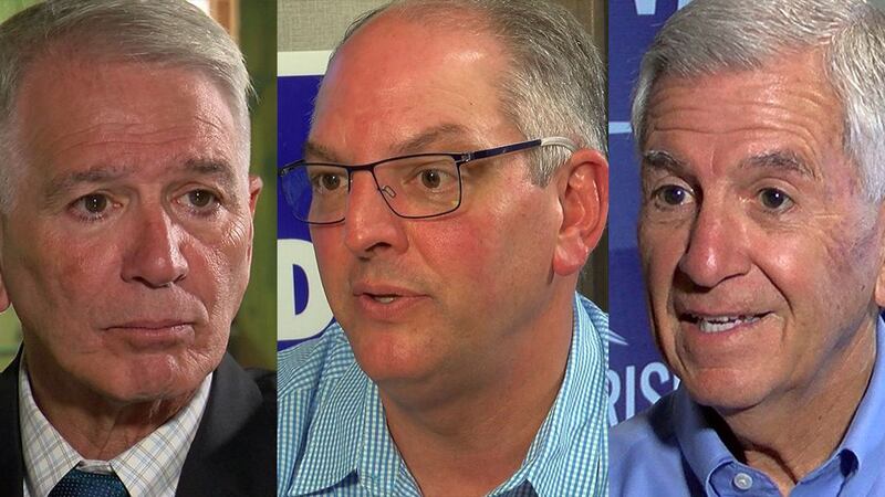 Ralph Abraham, Governor John Bel Edwards, and Eddie Rispone are all running to be the next...