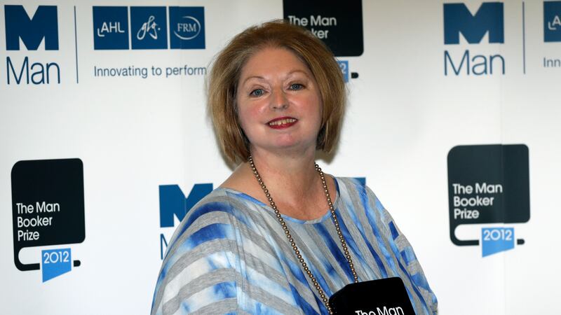 FILE - In this Tuesday, Oct. 16, 2012 file photo, Hilary Mantel, winner of the Man Booker...