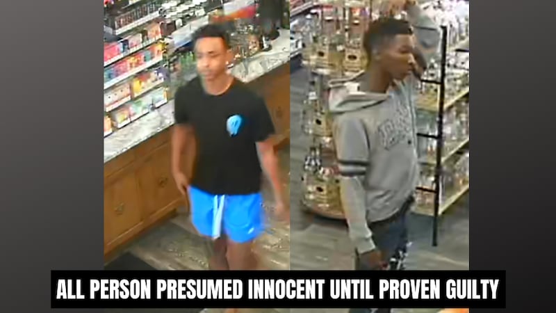 Monroe police is searching for two individuals for questioning regarding a robbery investigation.