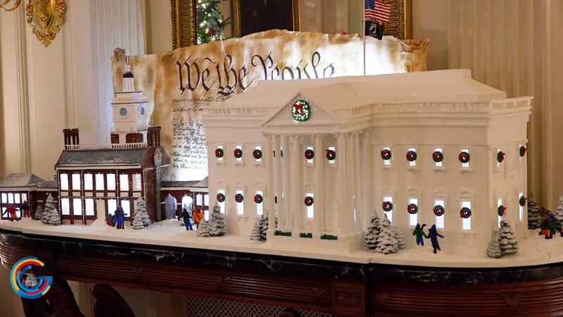 Bidens decorate White House with "We the People" theme